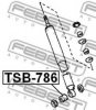FEBEST TSB-786 Spacer Bush, shock absorber